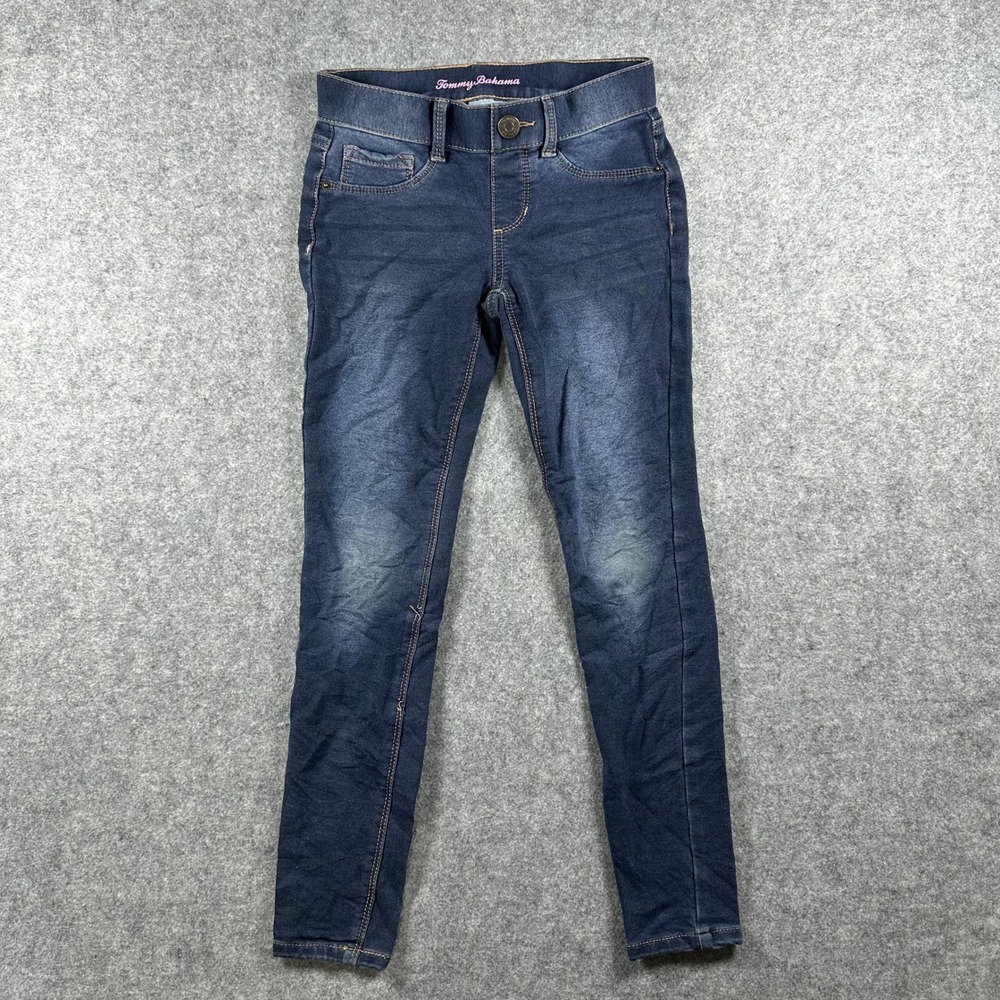 Tommy Bahama Denim Leggings Size 8 Blue Faded Stretch‎ Jeggings